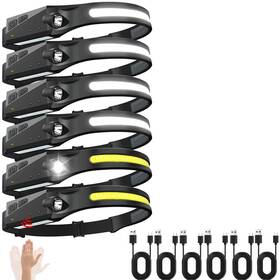 Hf-01 Sogidon Rechargeable Headlamps 6 Packs 230 Wide Beam Led Soft Head Lamp For Adult