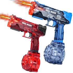 555-2p-red Spakelone Blue 2pack Electric Water Gun With Led Flash And Usb-c Charging Ip67 Waterproof A