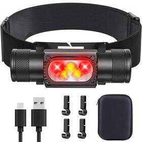 Lbh-5 Sparkleing Headlamp Rechargeable With Red Light Head Lamps Led Super Brigh