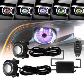 Deh001 Spnanma Demon Eye Headlights For Cars And Motorcycles 2pcs Led Dynamic Devil Eyes Li