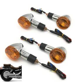 Spnuvr Sp0221020260 Universal 4pcs Motorcycle Bullet Turn Signals Lights Compatible With Honda Su