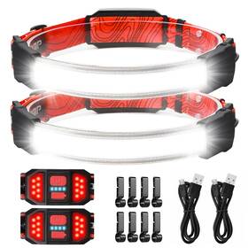 Spriak-42l Spriak Led Rechargeable Headlamp 1000lumens 230 Widebeam Headlight Usb Rechargeab
