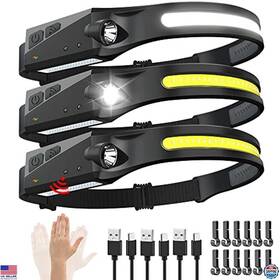 B0bl3zvllh Stanley Rechargeable Led Headlamp 3pcs 230 Wide Beam Motion Sensor 5 Modes