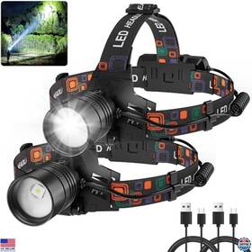B0dj6kq6dx Stanley Rechargeable Led Headlamp 2-pack 990000 Lumens 3 Modes Waterproof 45h