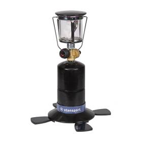 Stansport 214129861170 Compact Single Mantle Propane Lantern Black Silver