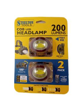 Flch2200612camo Steelton Tools 2 Camo 200 Lumens Led Adjustable Headlight Weather Resistant Head Lamp