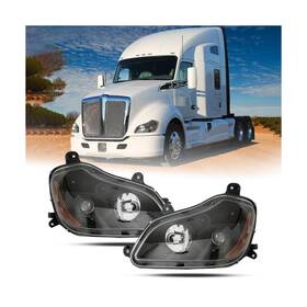T680 Sterlix 634699915392 Pair Kenworth Headlights Headlamps 2013-2021 Replacement Left Driver And