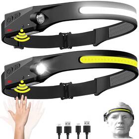 Stm Leaders 704260725108 Led Headlamp Rechargeable 230 Wide Beam 5 Dynamic Light Modes Motion Senso