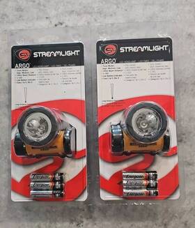 Streamlight 080926610514 Two Argo Headlamps Trident. New Sealed
