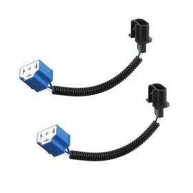 Stacool-h13 Strendier 2pcs 7 Inch Led Headlight Connector Pigtail H13 To H4 Adapter Socke