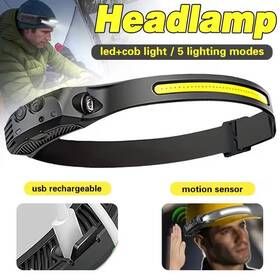 Suksestech 739608522903 Led Headlamp Usb Rechargeable With All Perspectives Induction