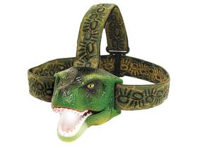 Sun Company 751738148266 Big Discoveries Original Dinobryte Led Headlamp Roaring T-rex Dinosaur Green