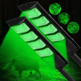 Se-sh00g Sunlight Encounter Hog Lights For Night Hunting 12000lm Solar Green Light With Remote