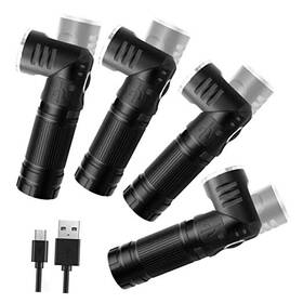 Ht0092-4pc Suobo Tools Rechargeable Led Flashlights 500 High Lumens Super Swivel 4pcs