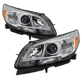 10013014 Supapro Front Headlights Compatible With 2013 2014 2015 Chevy Malibu Halogen Projecto