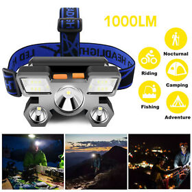Ec8010137 Super Bright Zoom Led Headlamp Usb Rechargeable Flashlight Headlight Head Torch