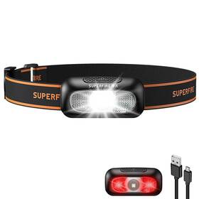 Hl05-d-1 Superfire Headlamp Rechargeable Head Lamp 1000 Lumen Led With 5 Modes Headlamps For A