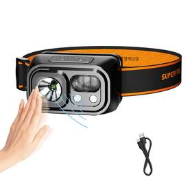 Hl23-s Superfire Headlamp Rechargeable Lightweight Head Lamp With 9 Modes Ip44 Water Resistan
