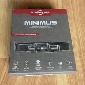 A051b2 Surefire Minimus Led Headlamp Maxvision Beam 300 Lumens 75h Ipx8 Black