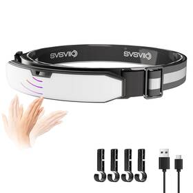 K0209 Svsviio 635393643505 1500 Lumen Rechargeable Headlamp With Motion Sensor And Red Light-super B