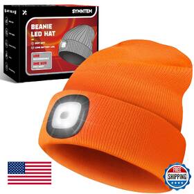 B0fhvf5db2 Symntem Unisex Beanie Hat With Light Rechargeable Headlight Cap Valentines Day