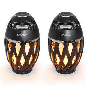 Szgmjia 791270768997 Led Flame Speakers Torch Atmosphere Speaker Bluetooth 4.2 Wireless Por
