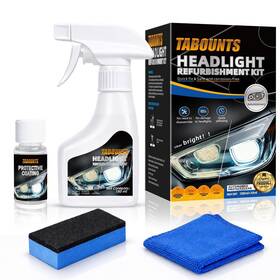 Tabounts 742669972235 Headlight Restoration Kit -yellowed Oxidized Foggy Repair Spray-on