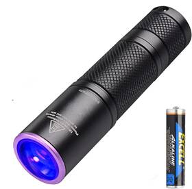 Tacteagle Uva T3 365nm Uv Flashlight Portable Black Light Mini For Pet Urine Detec