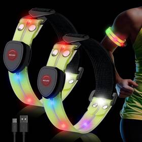 Taximi 798062755920 Led Armband Usb Rechargeable Running Lights For Runners 3 Modes Refl