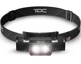 Tdc 070002048510 Black Rechargeable Headlamp - Zoomable Led Flashlight Usb
