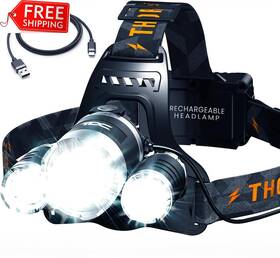 Tdc-m1 Tdc Headlamp Rechargeable Usb-c 1080 Lumen Super Bright Head Lamps Led Recharg