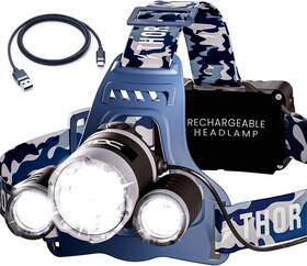 Tdc-m2b Tdc 1080 Lumens Led Head Flash Light - Ipx4 Headlamp Waterproof Rechargeable