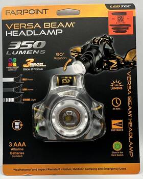 Flxh35006t Tec Headlamp Farpoint Versa Beam 350 Lumens Led 3 Settings Brand New