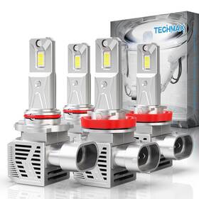 2512k310511 Techmax Foglight Combo With 18000 Rpm Cooling Fan 6500k Xenon White 900% Bright