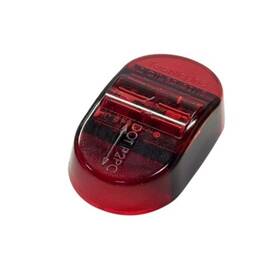 S14-rrp0-1 Tecniq S14 Red Pcp2 Stud Mount Stainless Steel Marker Light Lens Pigtail