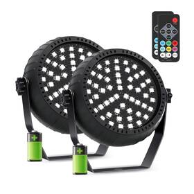 Bat-s101-rgb Telbum Rechargeable Strobe Lights For Parties Wireless Led Halloween Strob... Fast Ship