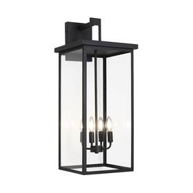 Bigbd-30 Tewei 30in Large Size Square Outdoor Wall Lantern Modern Black Outside Light