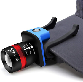 Thorfire Led Clip Headlamp 155 Lumen Zoomable Rotatable Cap Hat Light 3 Modes