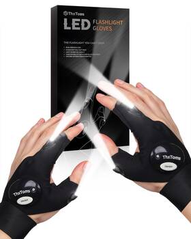 G1015-thxtoms Thxtoms Led Flashlight Gloves Stocking Stuffers Gifts For Men Dad Him Christmas Birt