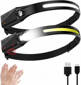 Tifoss 643306002943 230 Degree Led Headlamp Rechargeable Waterproof - Motion Sensor Head Lamp 5m
