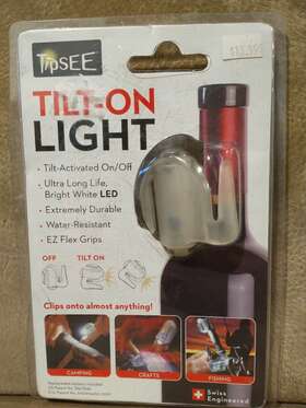 Tipsee Light Company 853008002008 Tilt-on Bright White Led Camping Crafts Fishing Extremely Durable