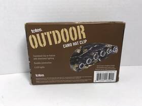 Totes 613299165901 6 Bulb Led Hat Clip Light 4 Settings Module Camo Nib