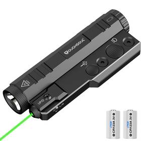 Tf-9044 Toughsoul Mlok Flashlight Laser Sight Combo 1450 Lumen Max Light With Green