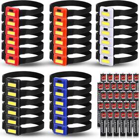 Jr-treela-1416 Treela 30 Pieces Led Headlamp Flashlight Outdoor Head Lamp Adjustable Headband F