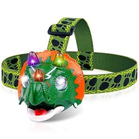 Triceratops Led Headlamp Dinosaur For Camping Essentials