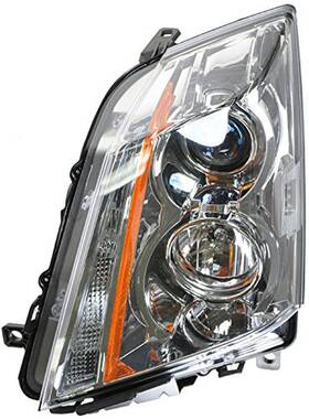 Hla88542 Trq Driver Side Headlight Assembly Halogen Compatible With 2008-2013 Cadillac