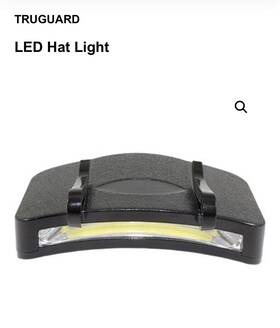 224119 Truguard / True Value Hardware New 200 Lumen Sb Cob Led Hat Cap Work Light Headlamp Black Msrp 13