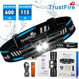 Trustfire 727567589693 H5r Led Headlamp Rechargeable Headlight Outdoor Hiking Running Torch