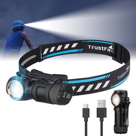 Mt15-us-nwe Trustfire Mt15 Headlamp 1000 Lumen Rechargeable Ipx8 Waterproof Head Lamp Wit