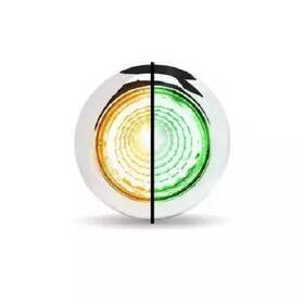 Tled-bx1ag Trux Accessories Mini Button Dual Revolution Amber/green Led With Reflector/silicone Locking Ring